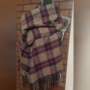 Dark Academia Cashmere Scarf 100% Pure Cashmere Made in Scotland